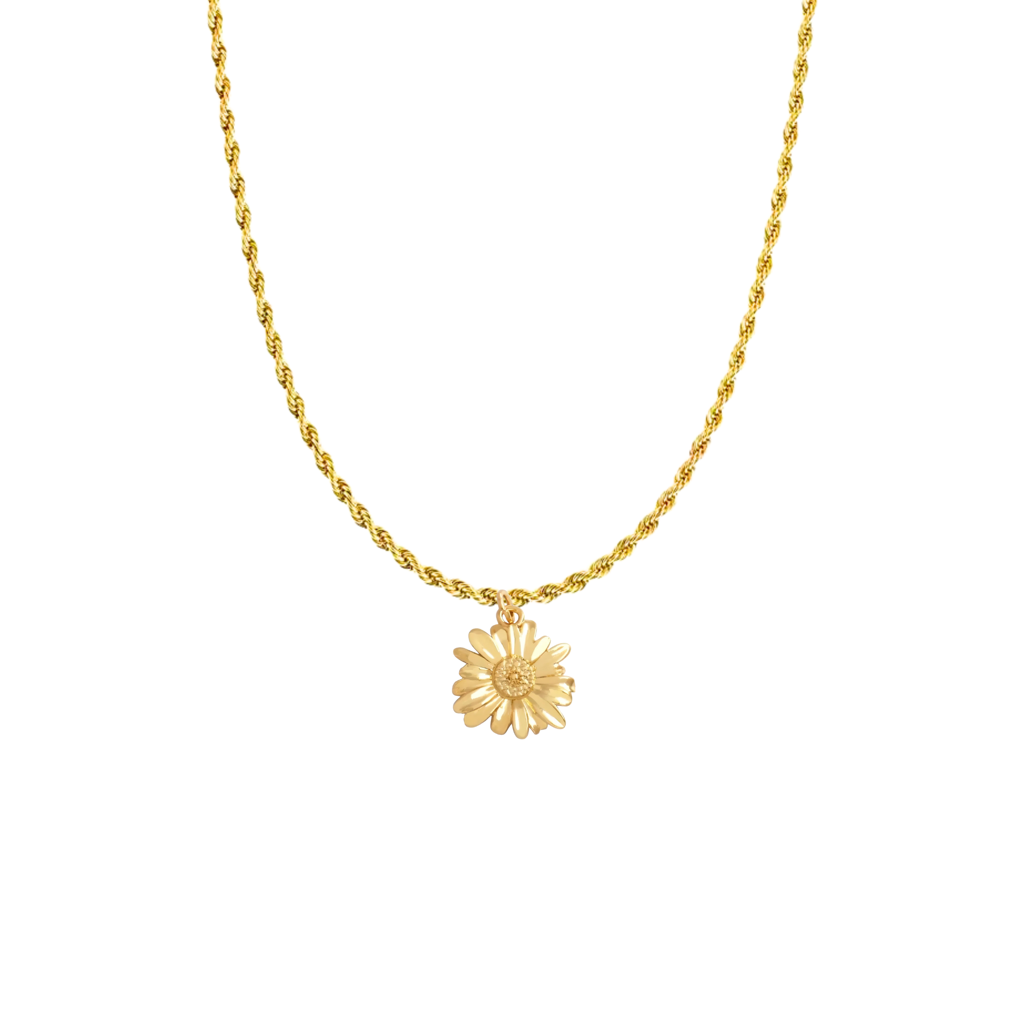 Gold Daisy Charm For Charm Necklace & Bracelet