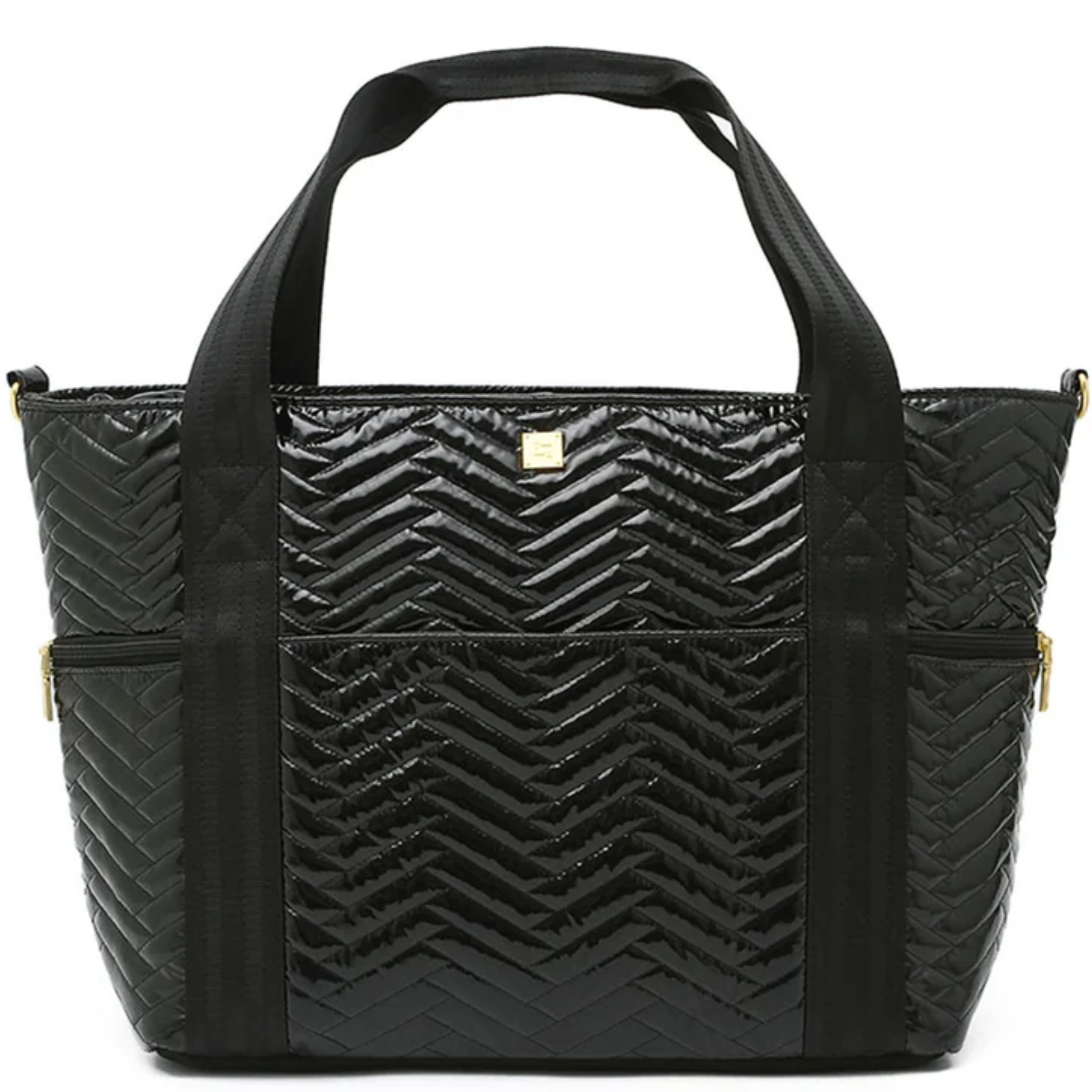 Jetset Wingman Black Patent Moto
