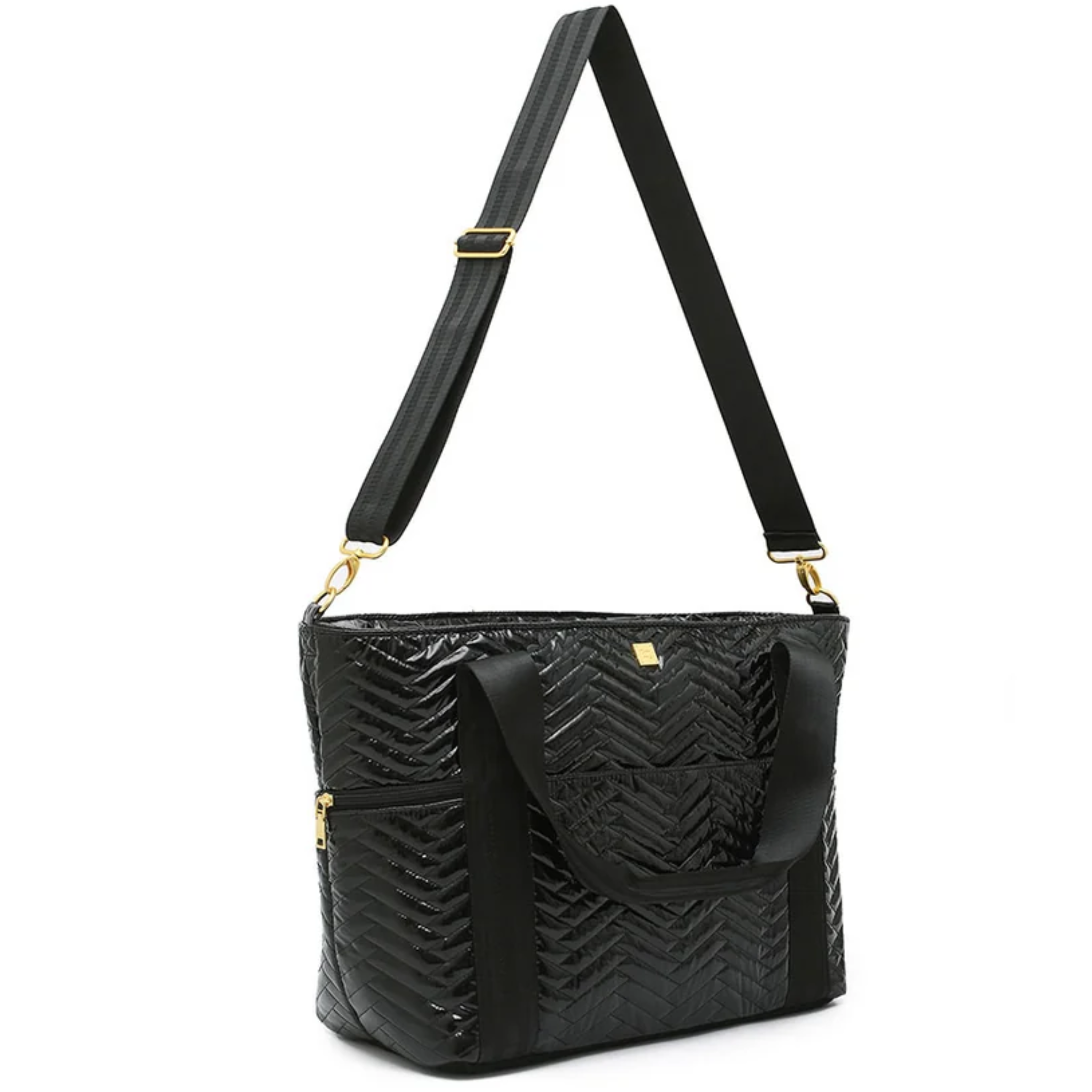 Jetset Wingman Black Patent Moto