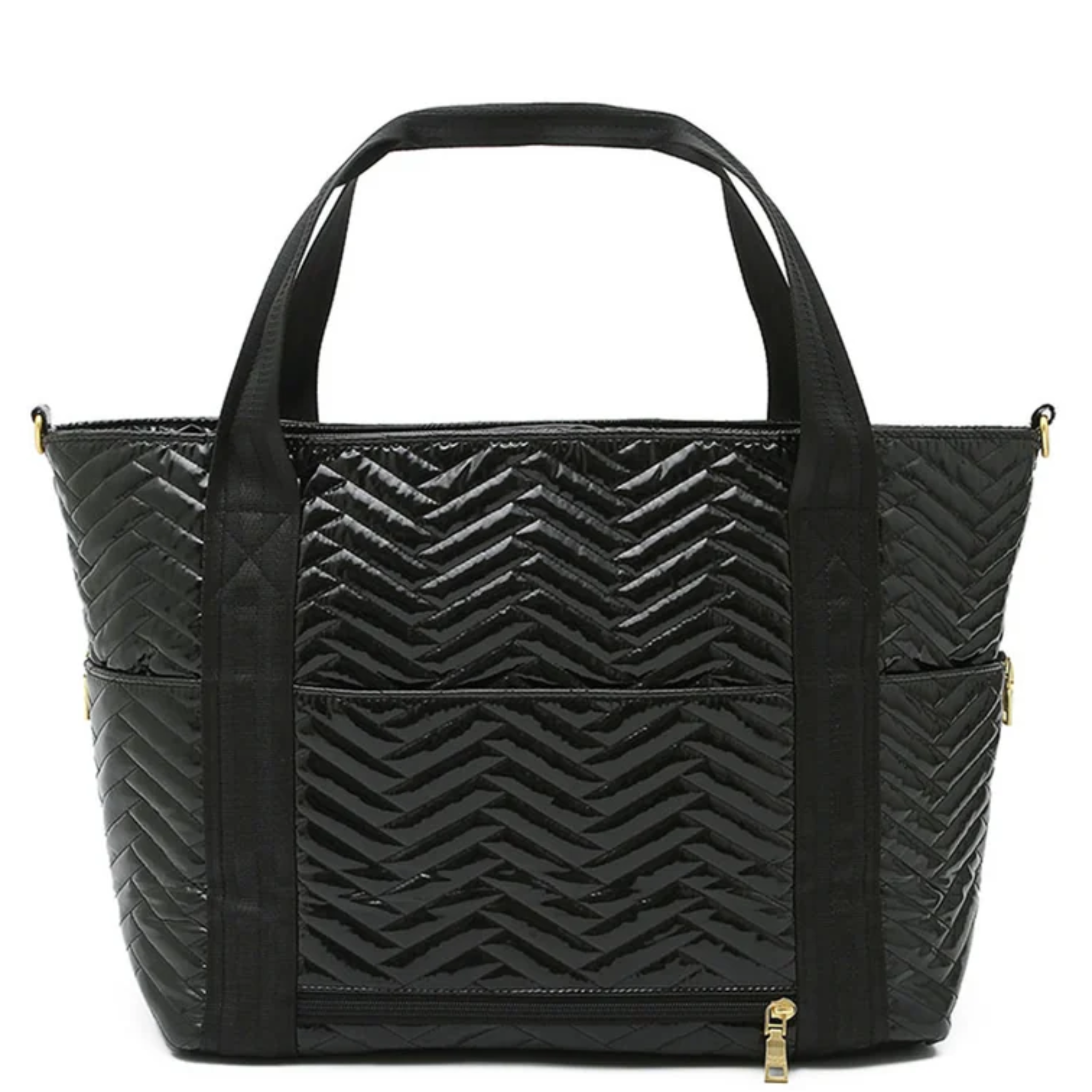 Jetset Wingman Black Patent Moto