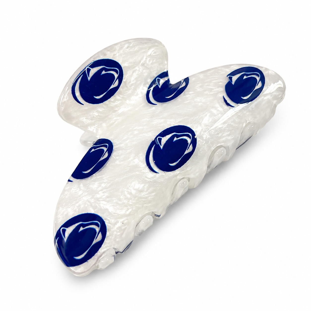 Private label college hair clips, stylish hair accessories with colorful designs, perfect for securing hair comfortably.
