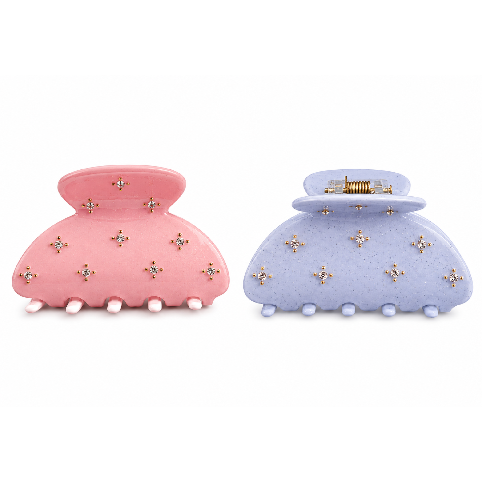 Private label rhinestone shimmer hair clips with sparkling rhinestones and elegant design for stylish hair accessories.