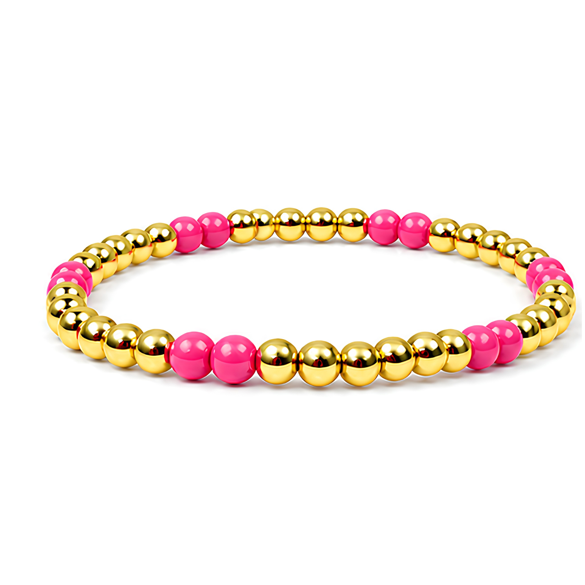 Colorful Beaded 4MM Stretch Bracelet