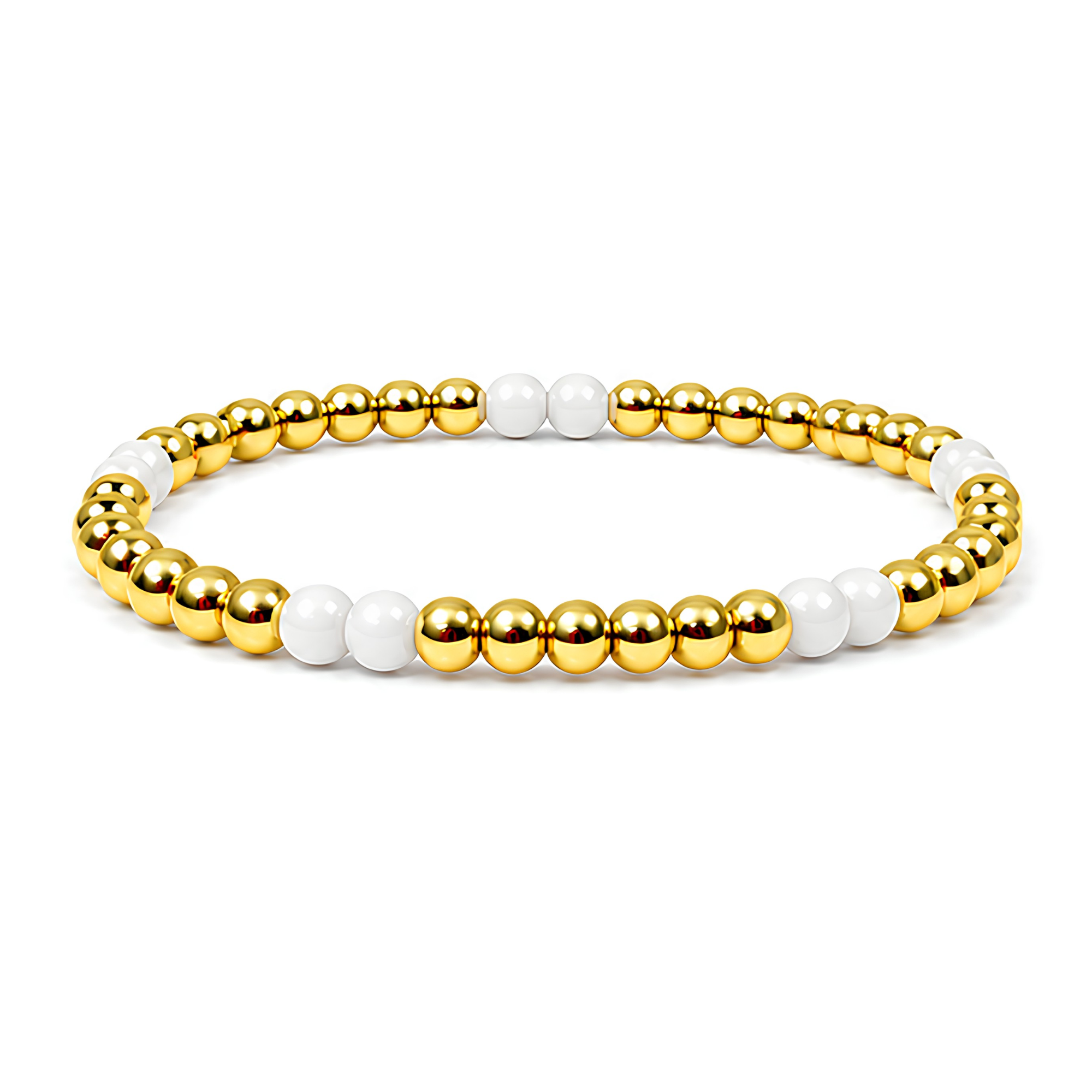 Colorful Beaded 4MM Stretch Bracelet