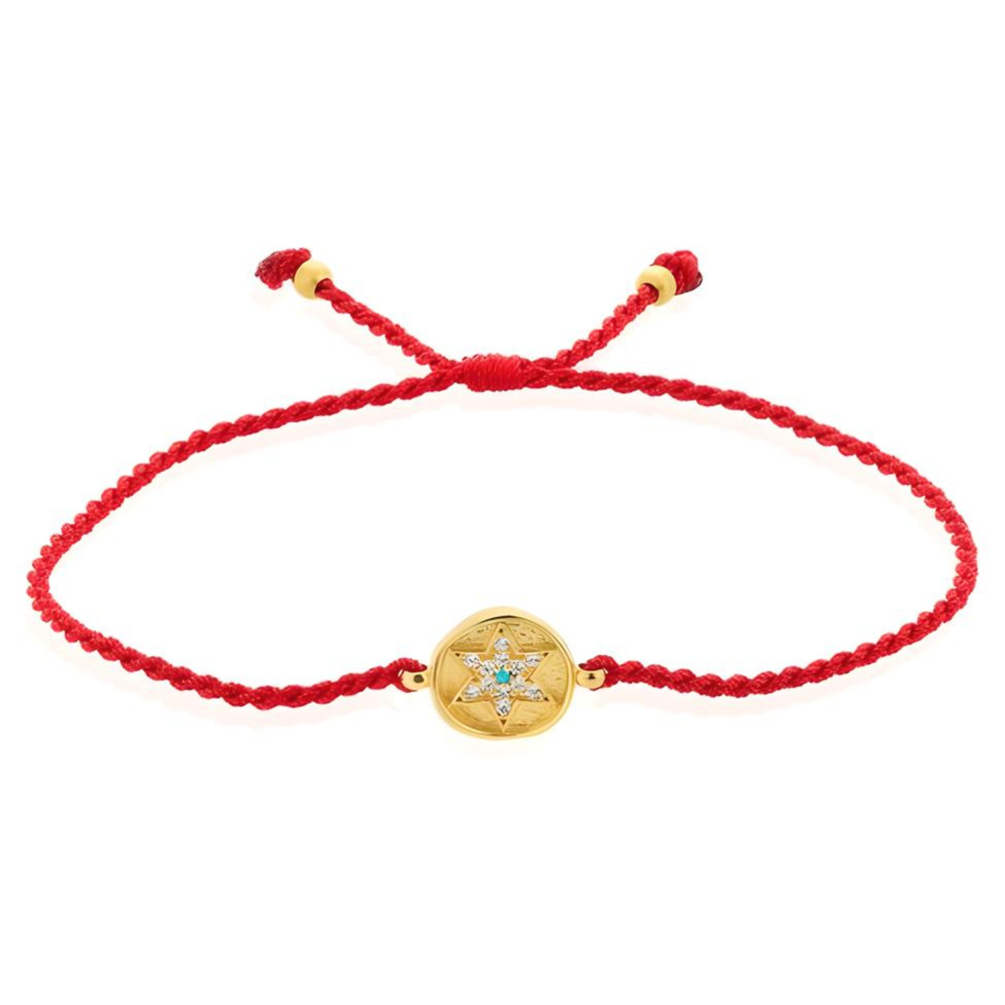 Star of David Red String Bracelet