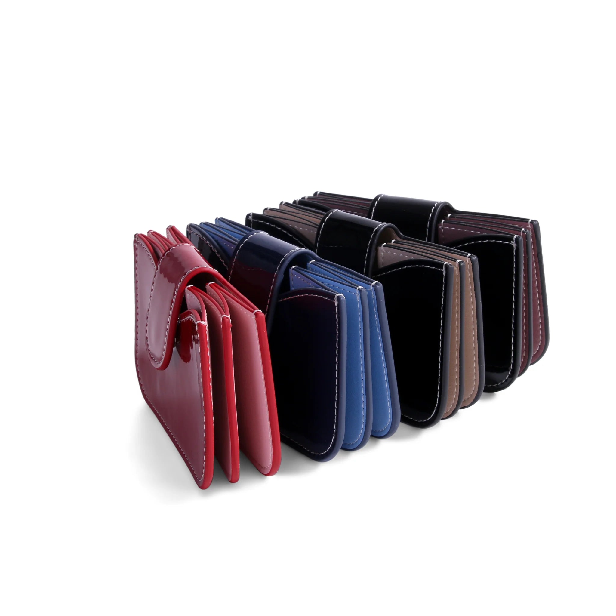 Lili Patent Leather Accordion Wallet