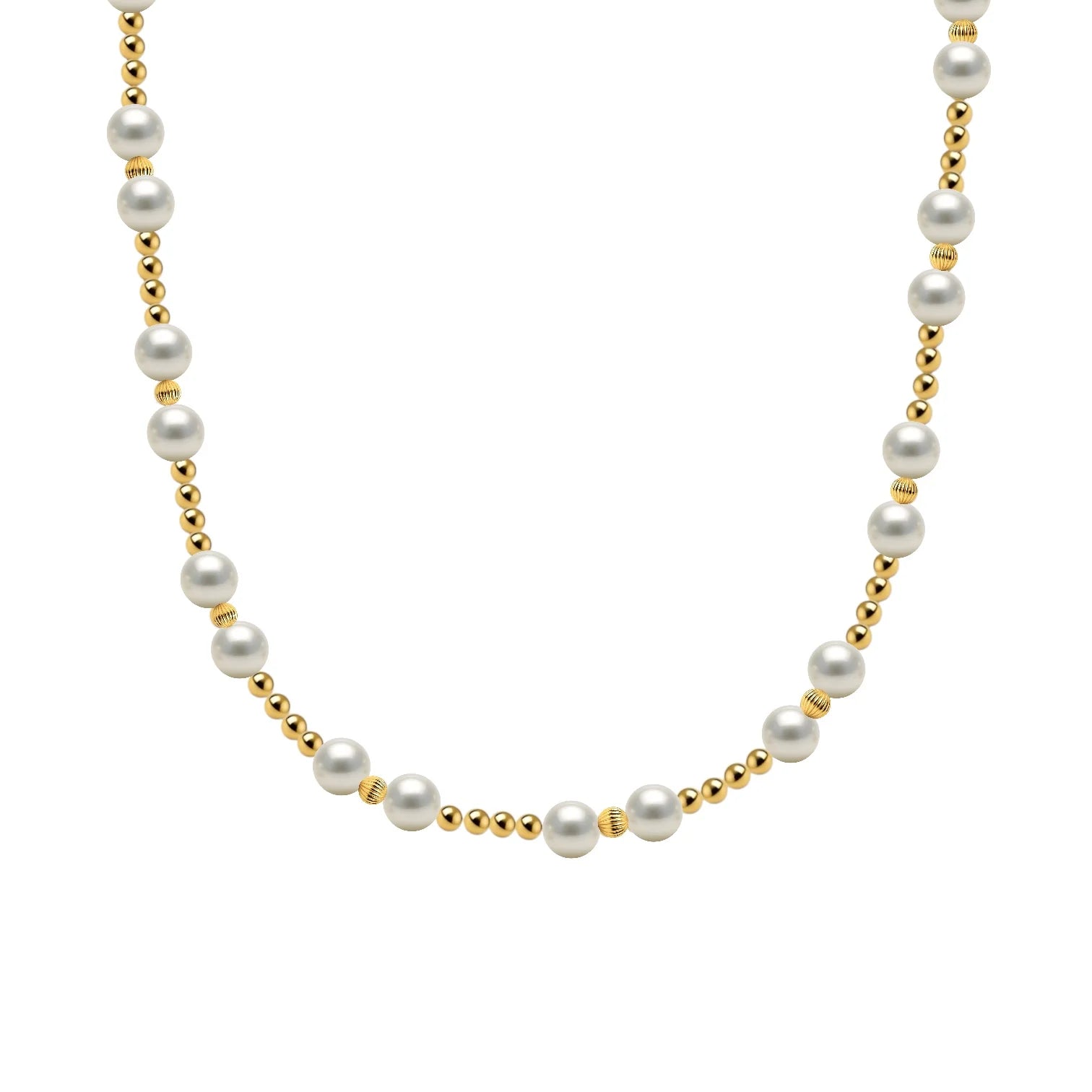 Kimberly Gold Filled Beaded Necklace with Pearls