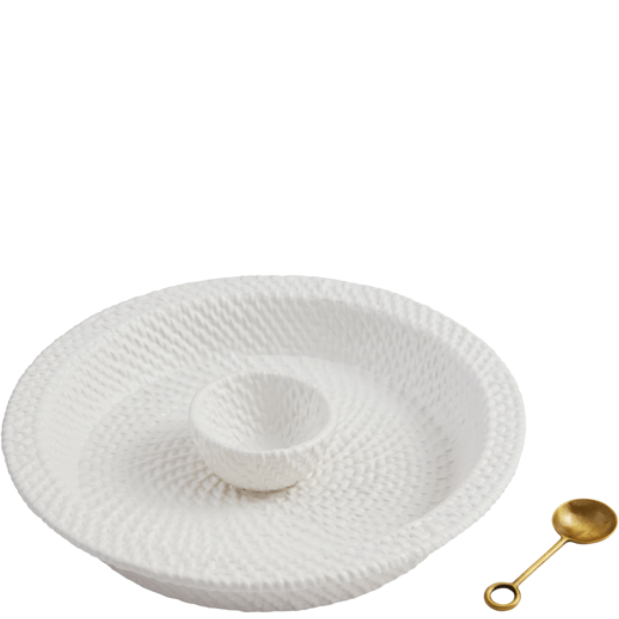 Woven Ceramic Chip And Dip Set