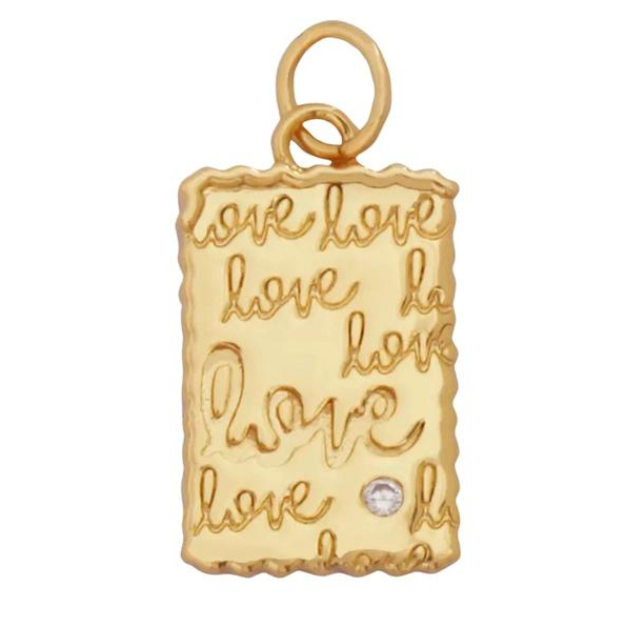 Love Tag Charm For Charm Bar & Charm Necklace