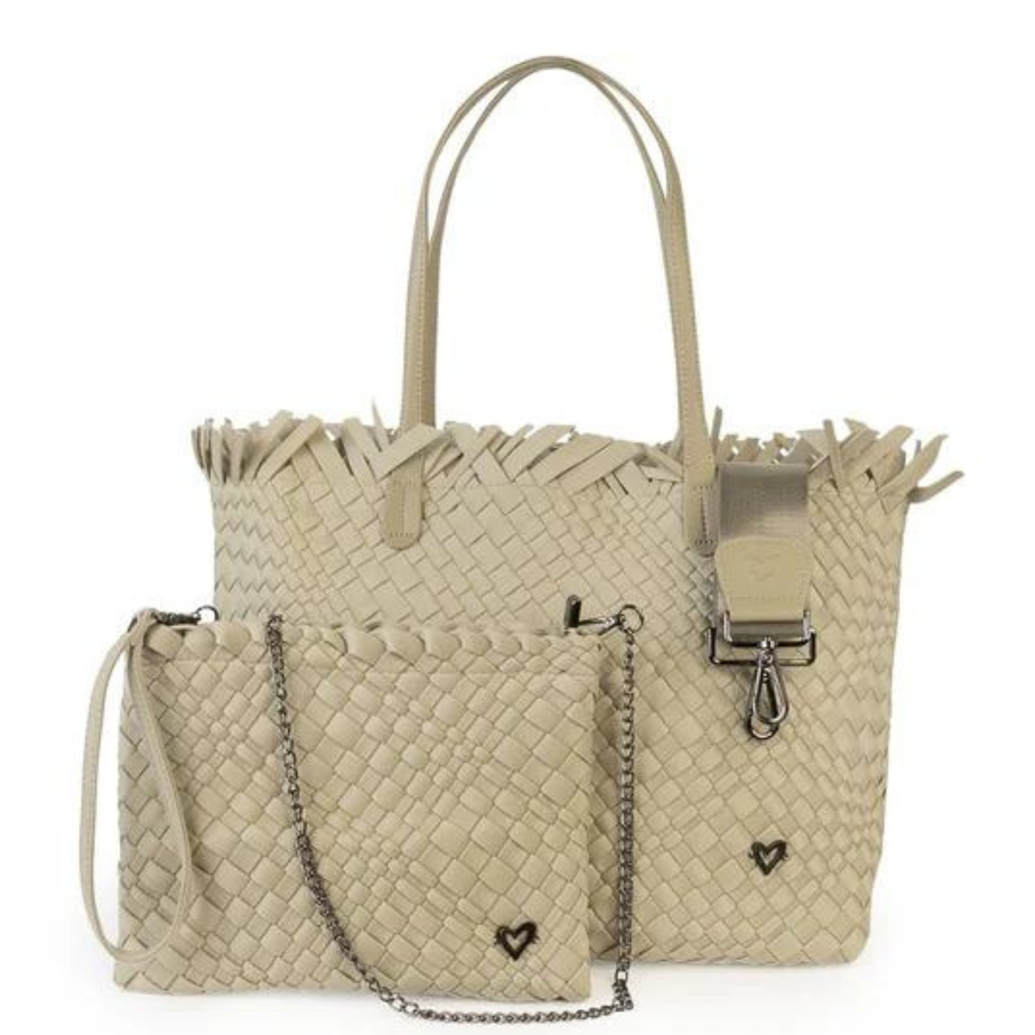VULCAN WOVEN LARGE TOTE (FRINGED TOP)