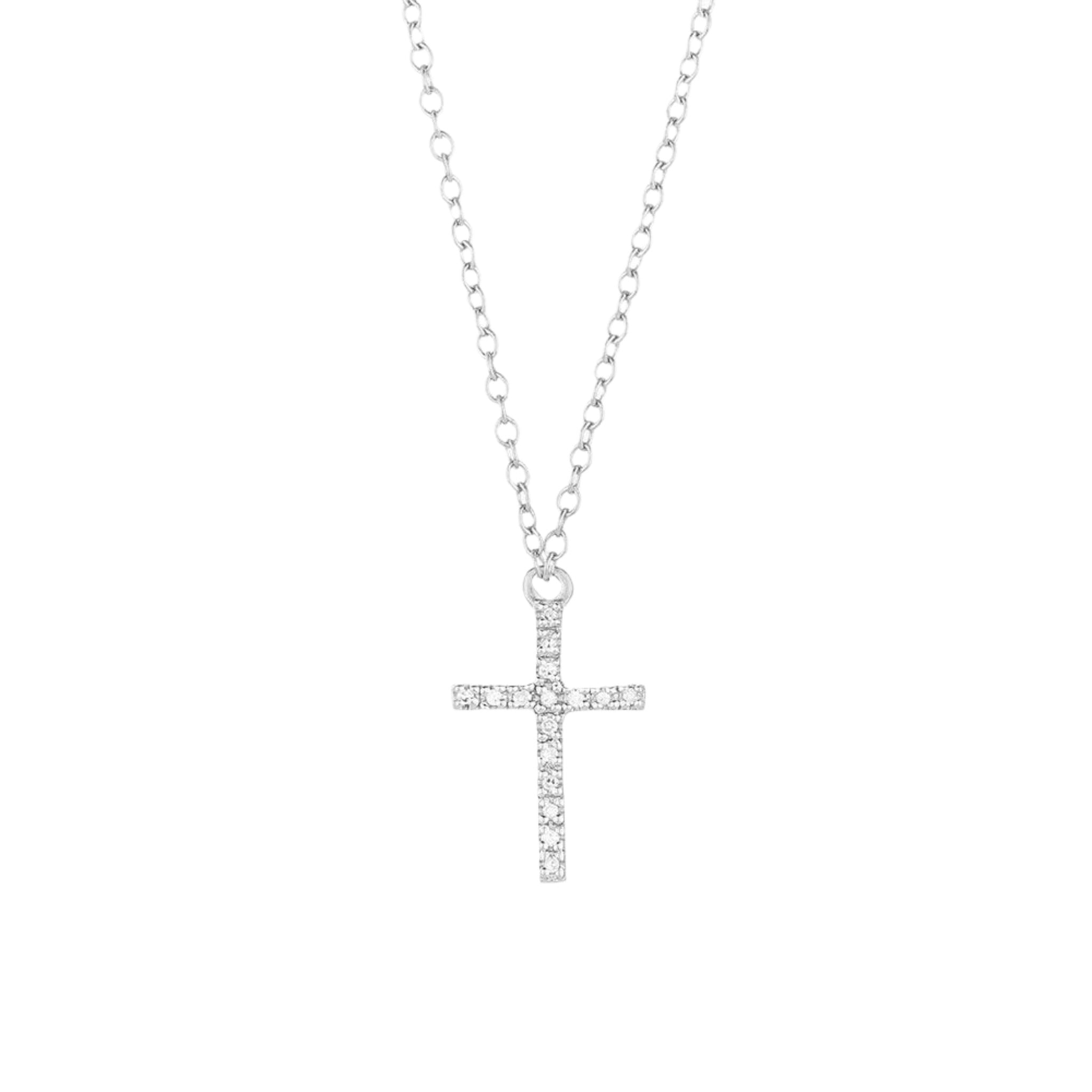 Believe cross pendant necklace