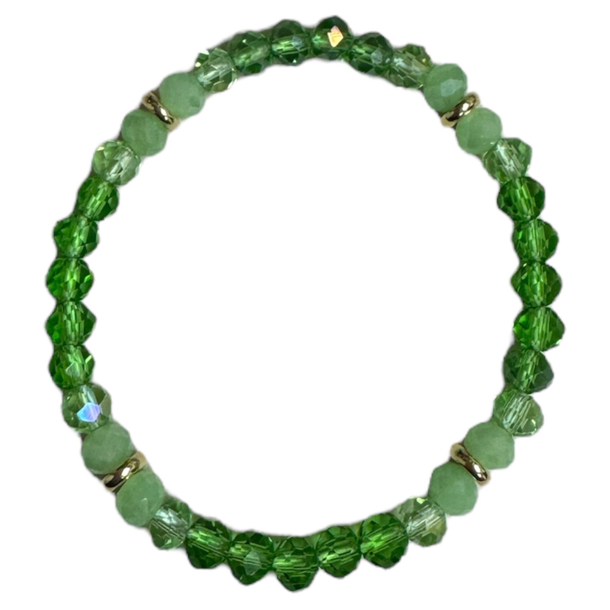 green goddess large crystal bracelets