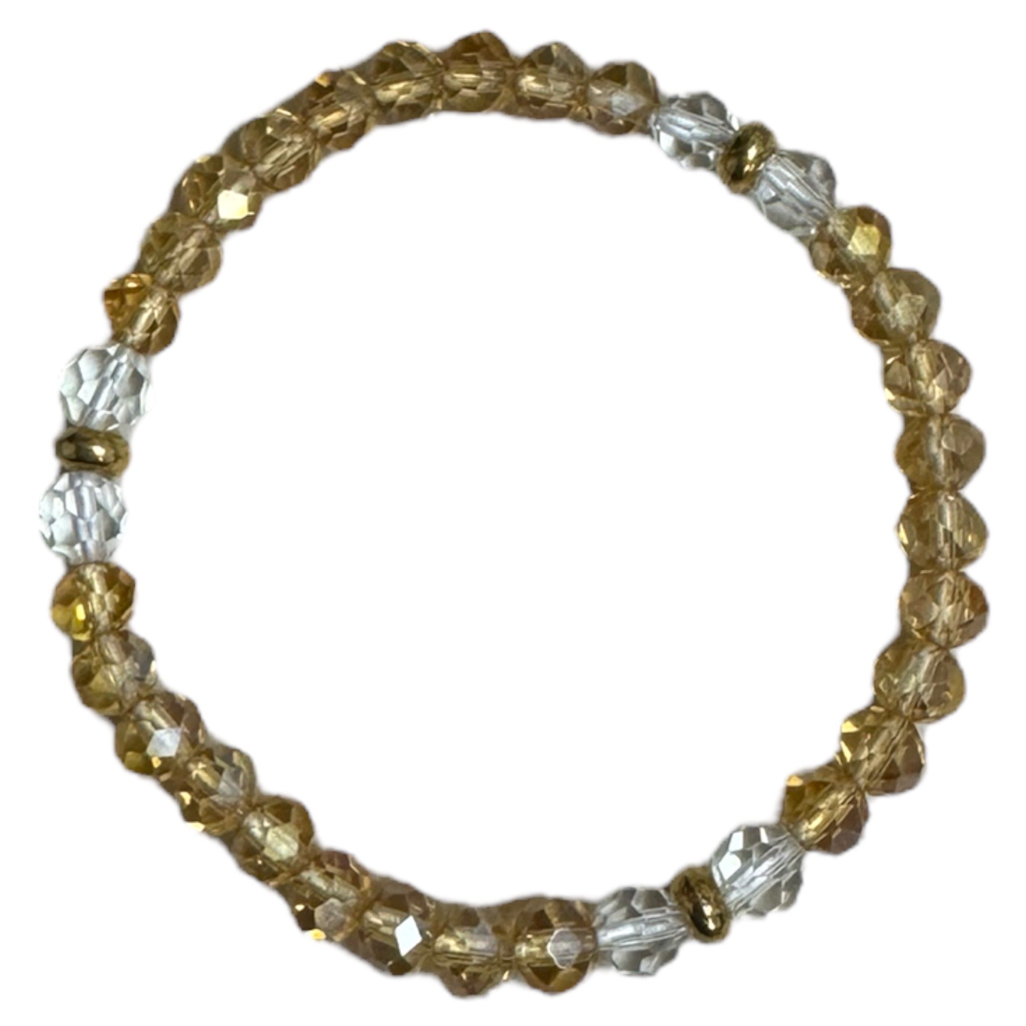 Amber Crystal Stretch Bracelet