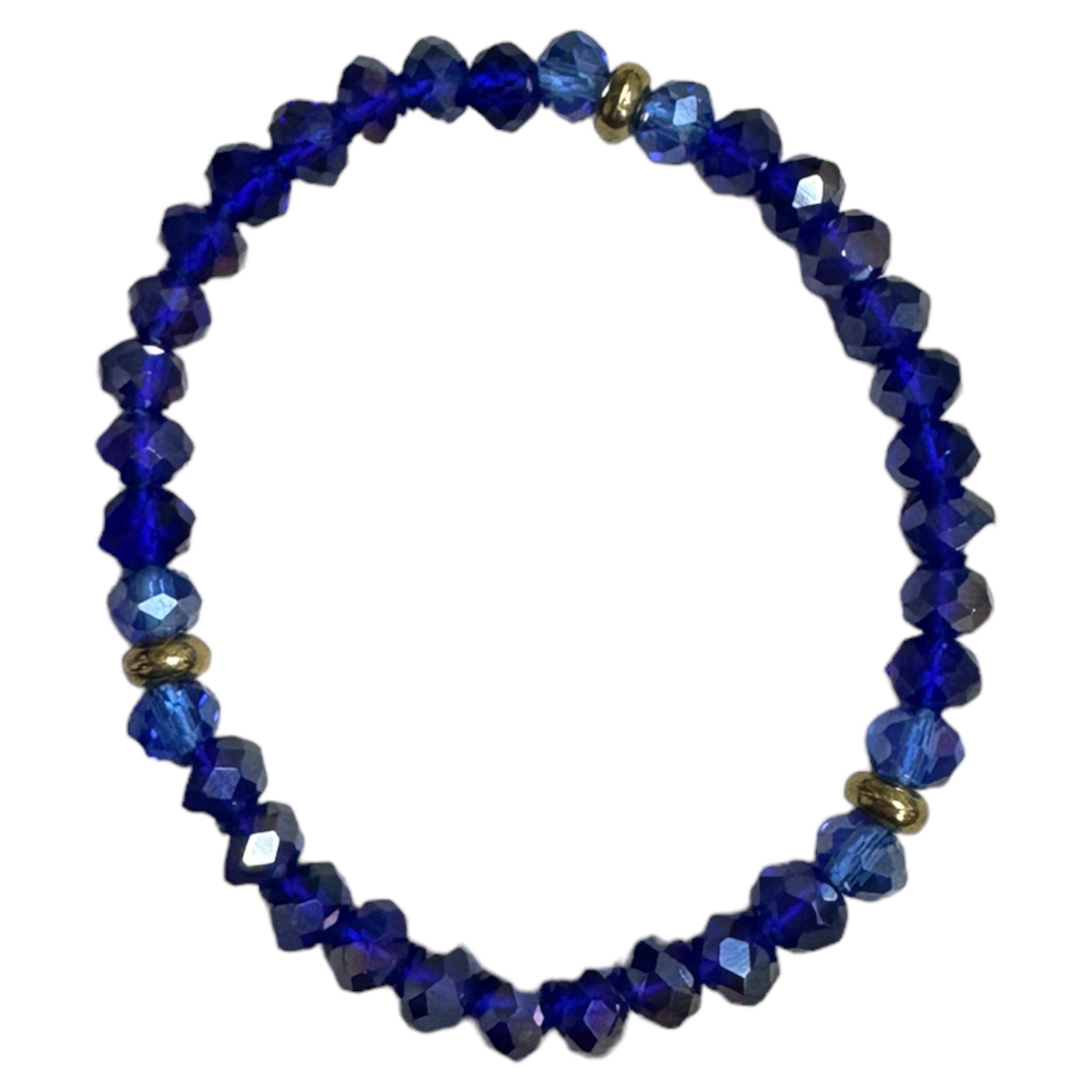 Blue Sky Crystal Stretch Bracelet