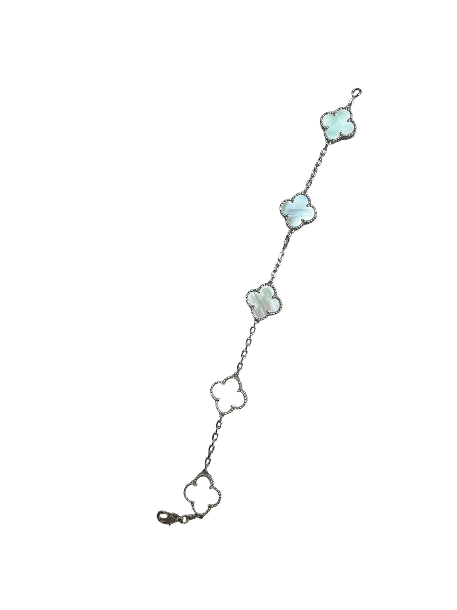 Sterling silver/gold filled clover bracelet - Let's Bag It 