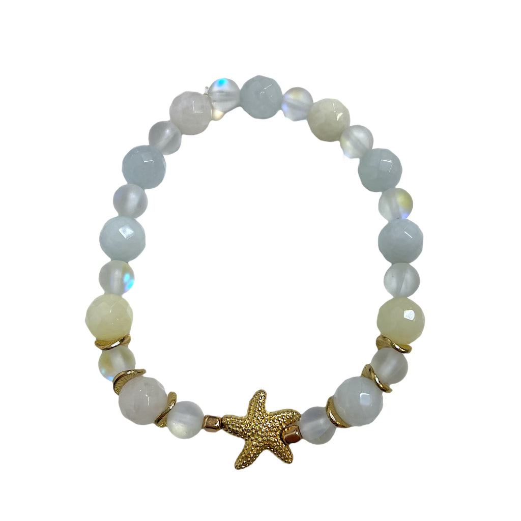 Seafoam ocean beaded bracelets