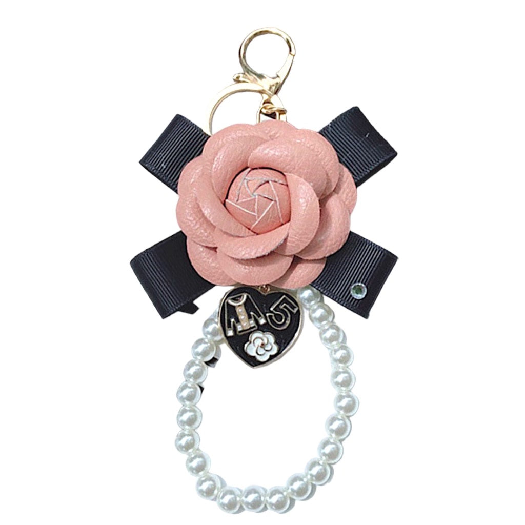 Rose Pearl Keychain