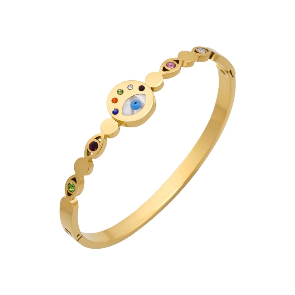 Multicolor Evil Eye Bangle