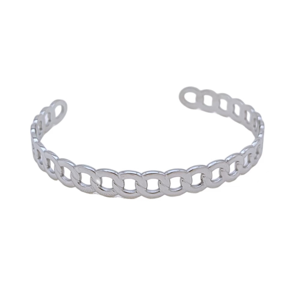 Stainless Steel Chain Link Bangle