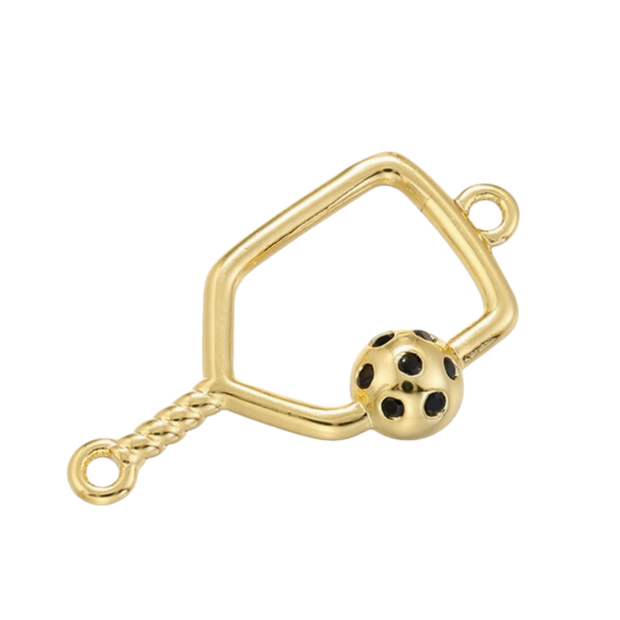 Pickleball Charm For Charm Bar & Charm Necklace