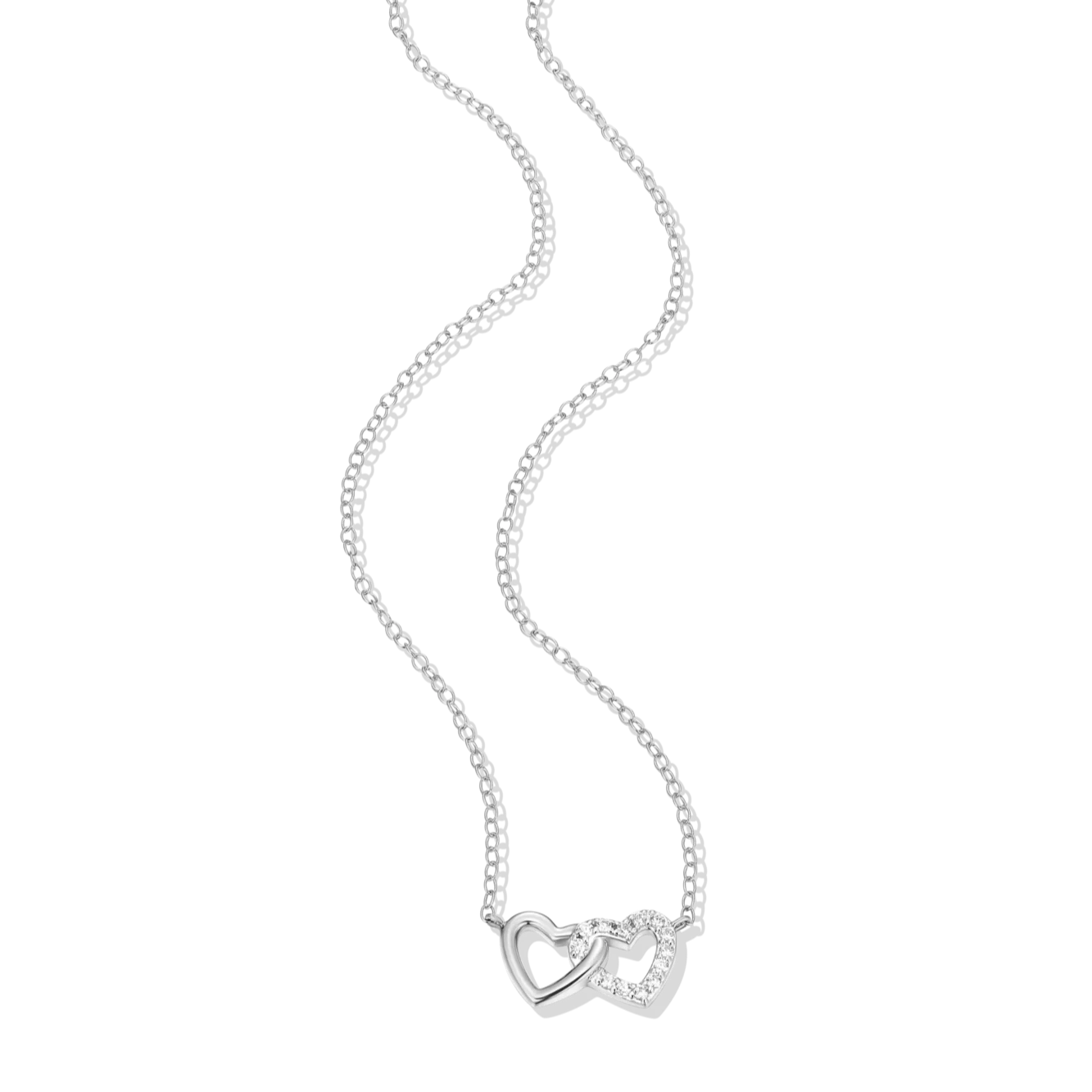 Monte Luna Open Twin Heart Necklace - BN0010W