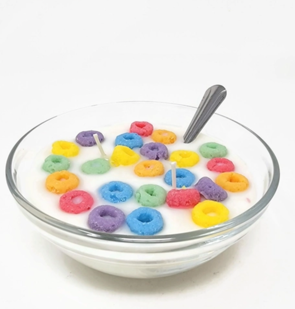 Fruit Loop Scented Cereal Bowl Candle