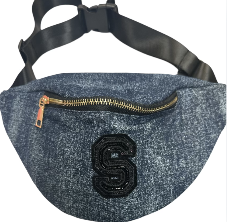 Denim belt bag