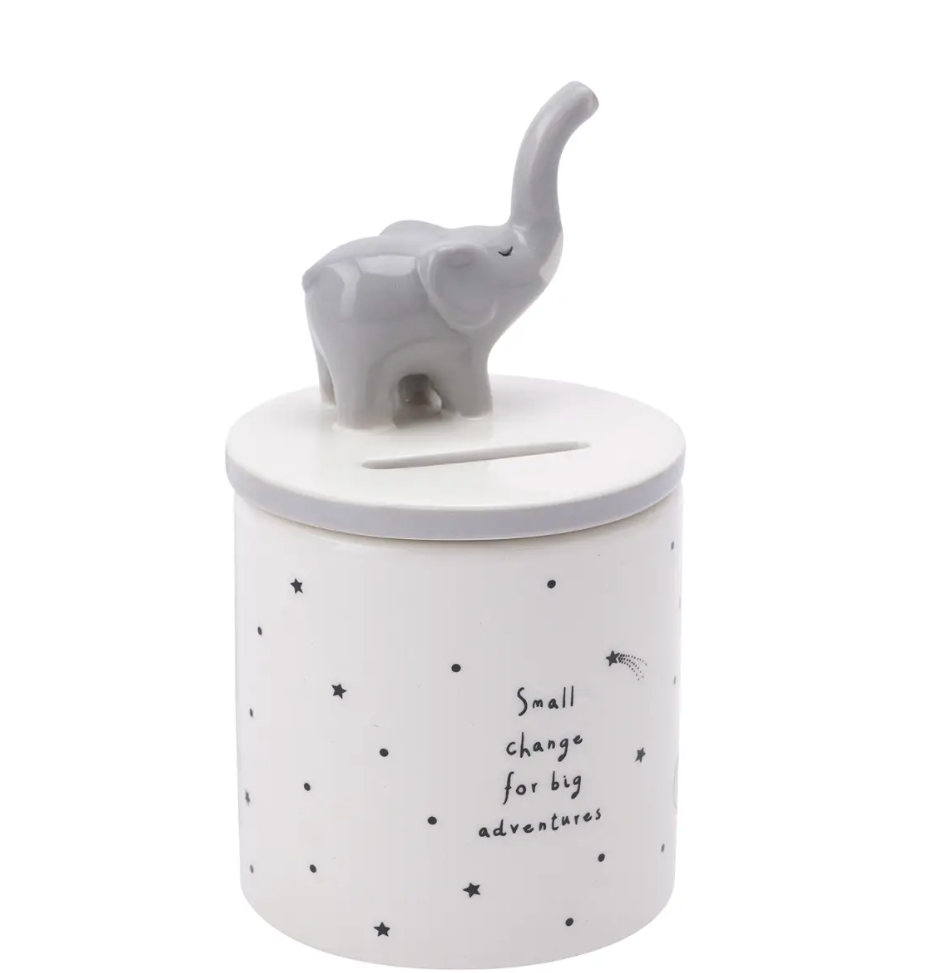 Send with Love Ceramic Elephant Money Pot