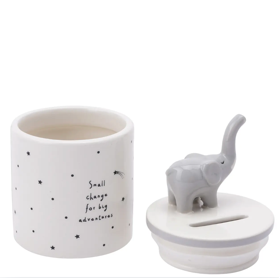 Send with Love Ceramic Elephant Money Pot