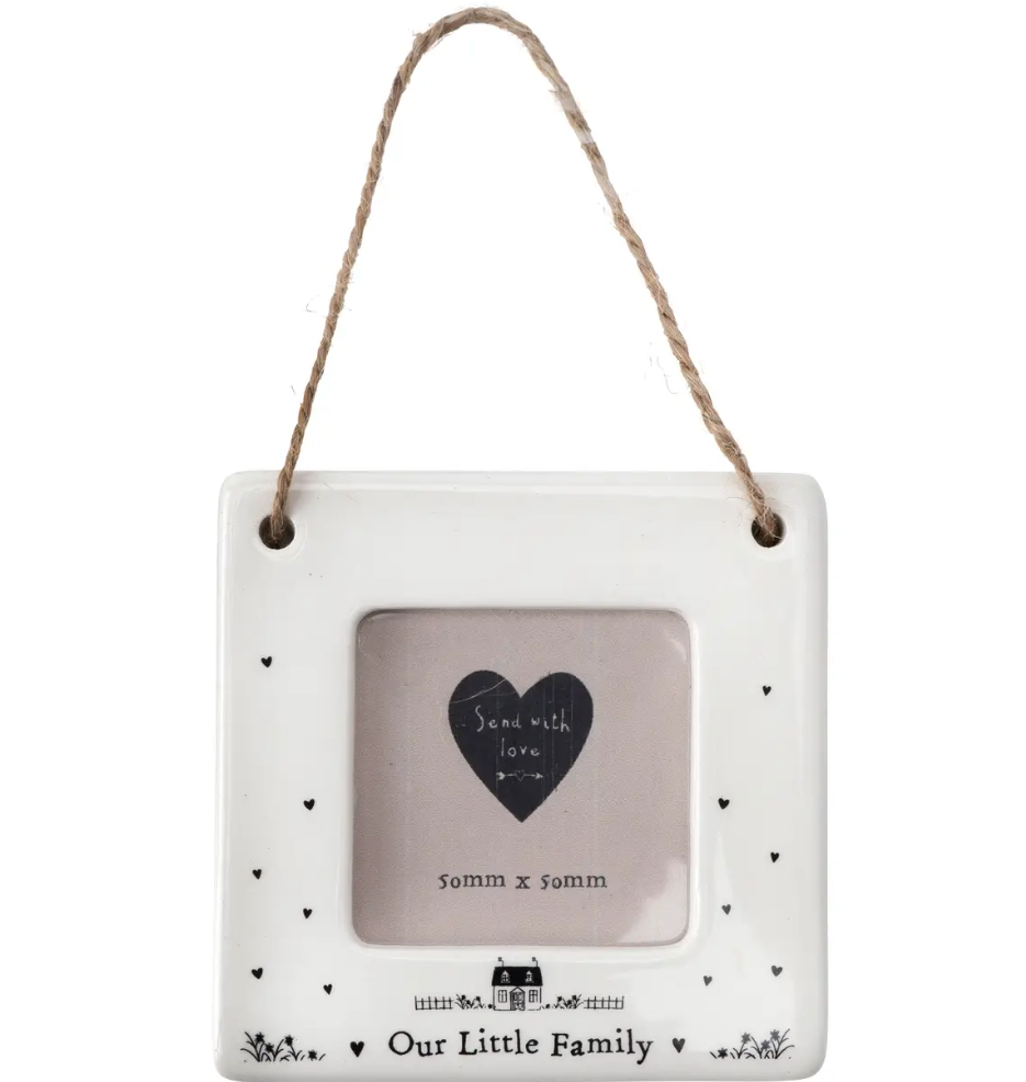 Send with Love 'our Family' Mini Ceramic Photo Frame