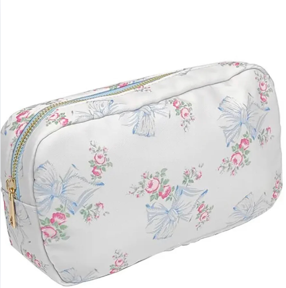 Floral nylon Makeup Pouches