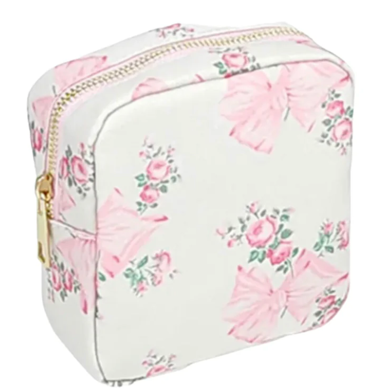 Floral nylon Makeup Pouches