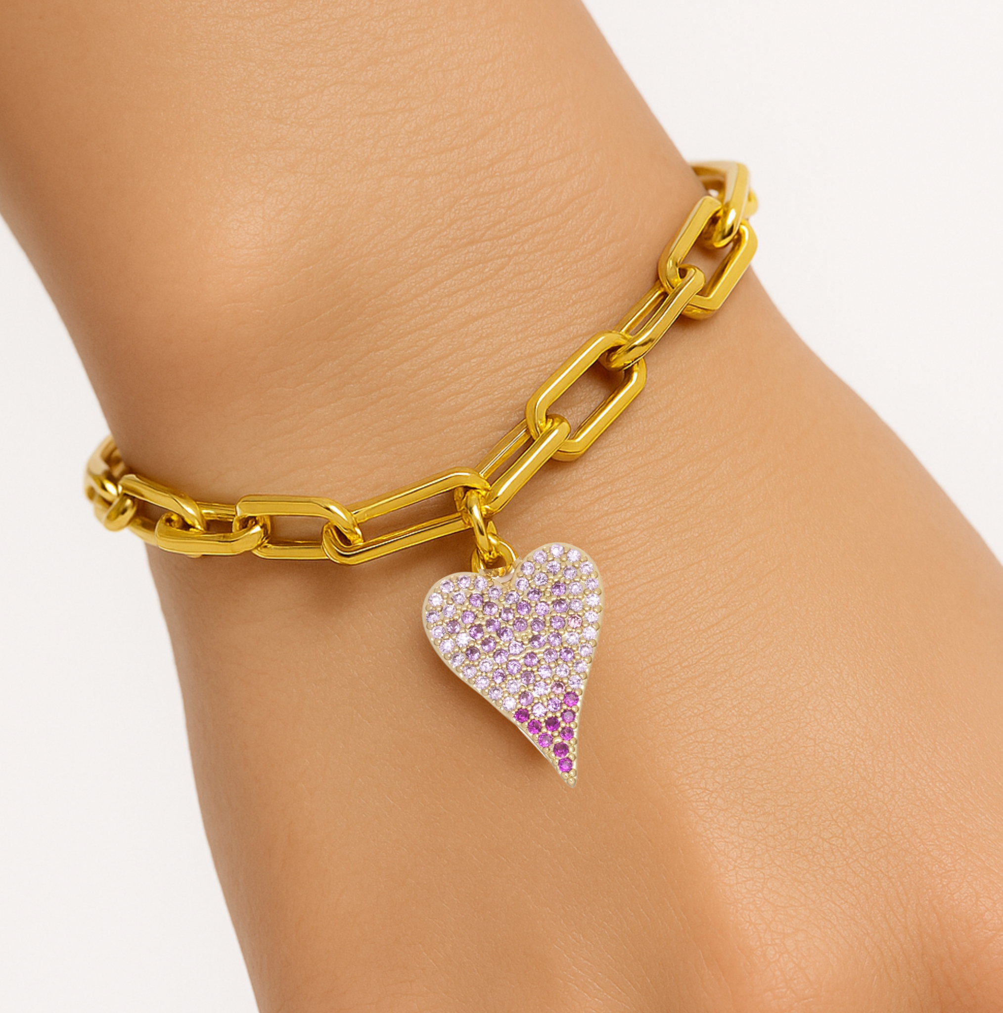 Stardrop Ombre Heart Bracelet