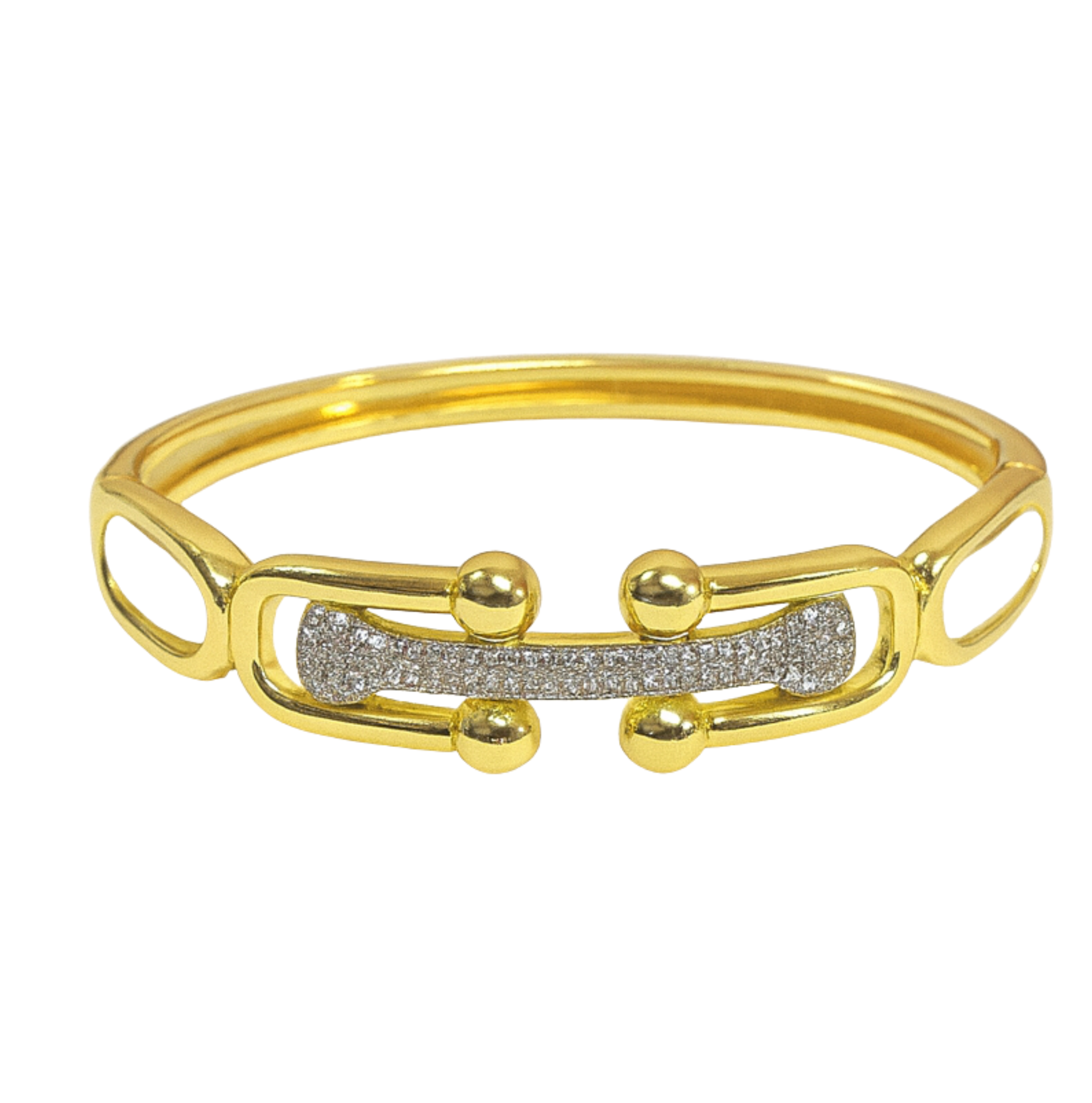 Linked up bangle bracelet