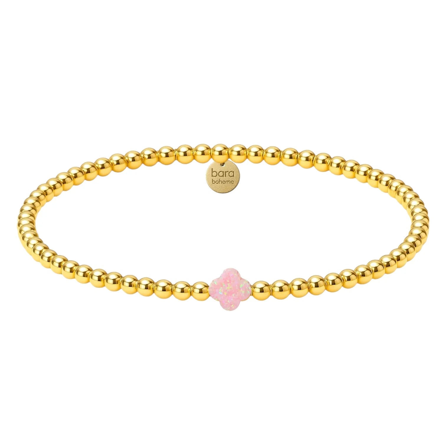 Single Clover SM | Beaded Opal Bracelet