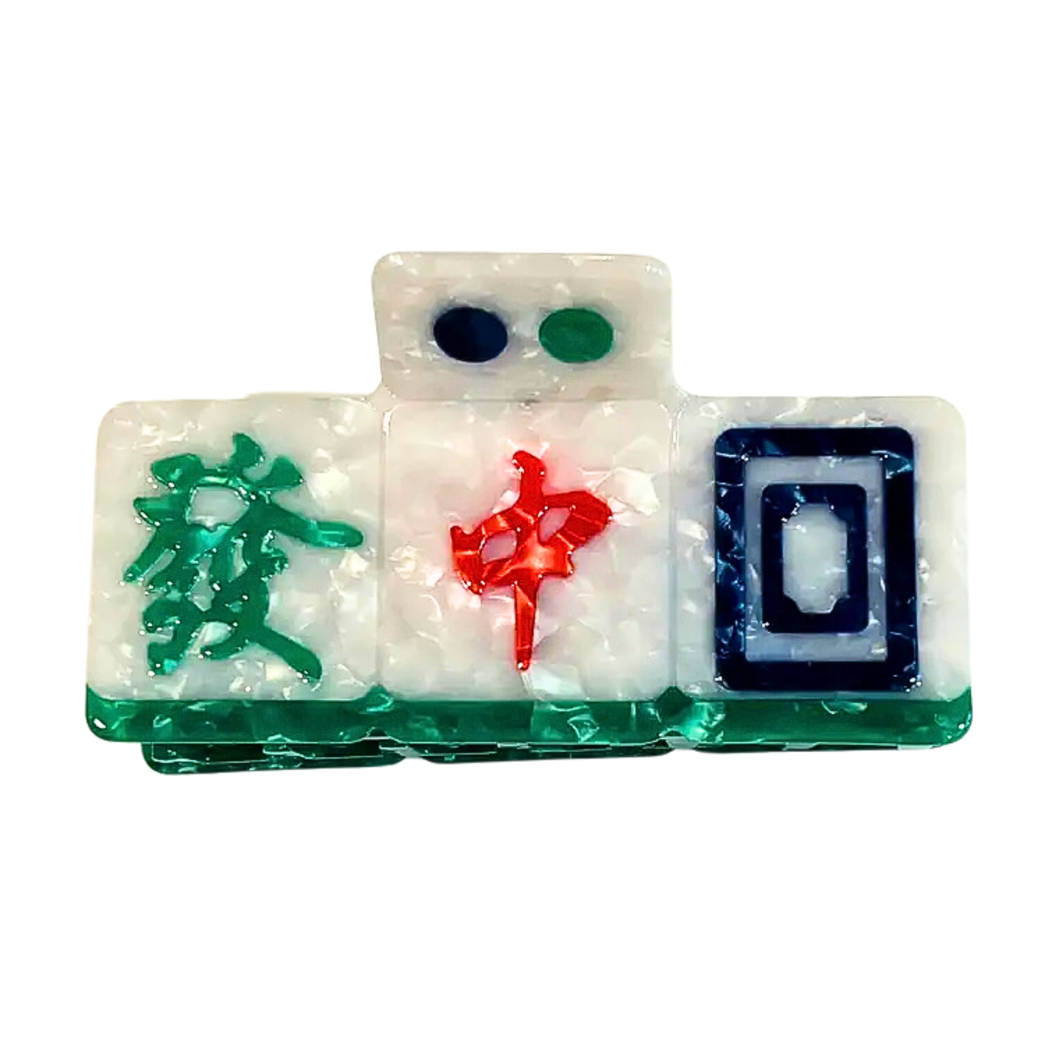 Mahjong hair clips