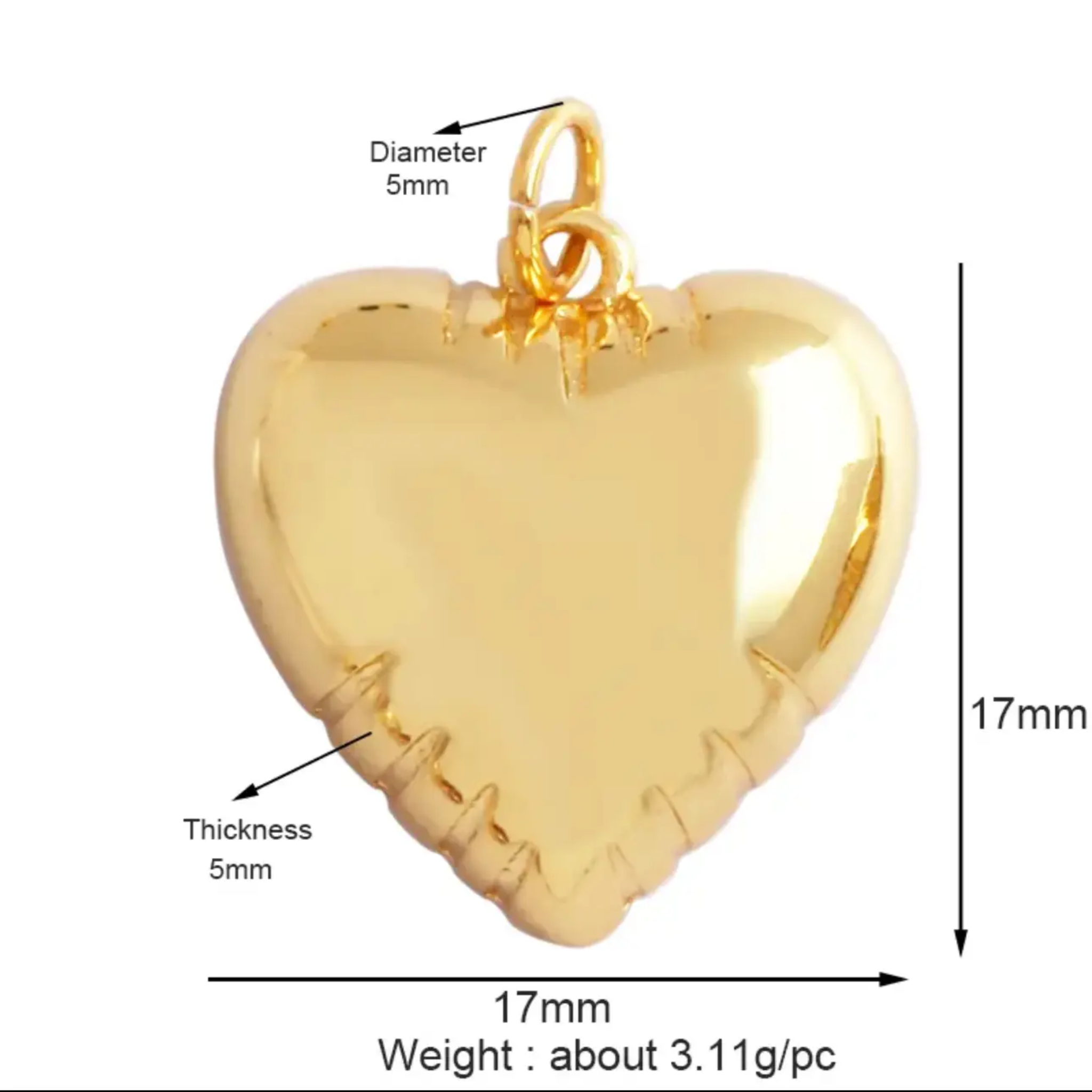 Heart Balloon Charm