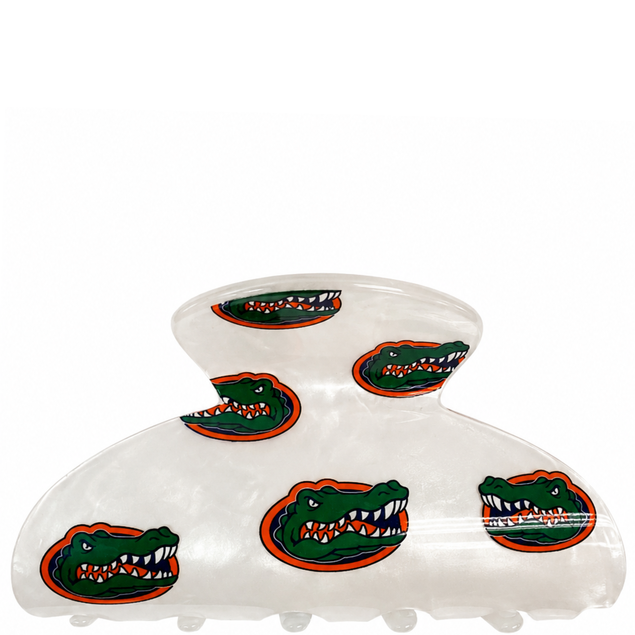 Private label college hair clips in various styles, shown in a close-up image with colorful, durable hair accessories.