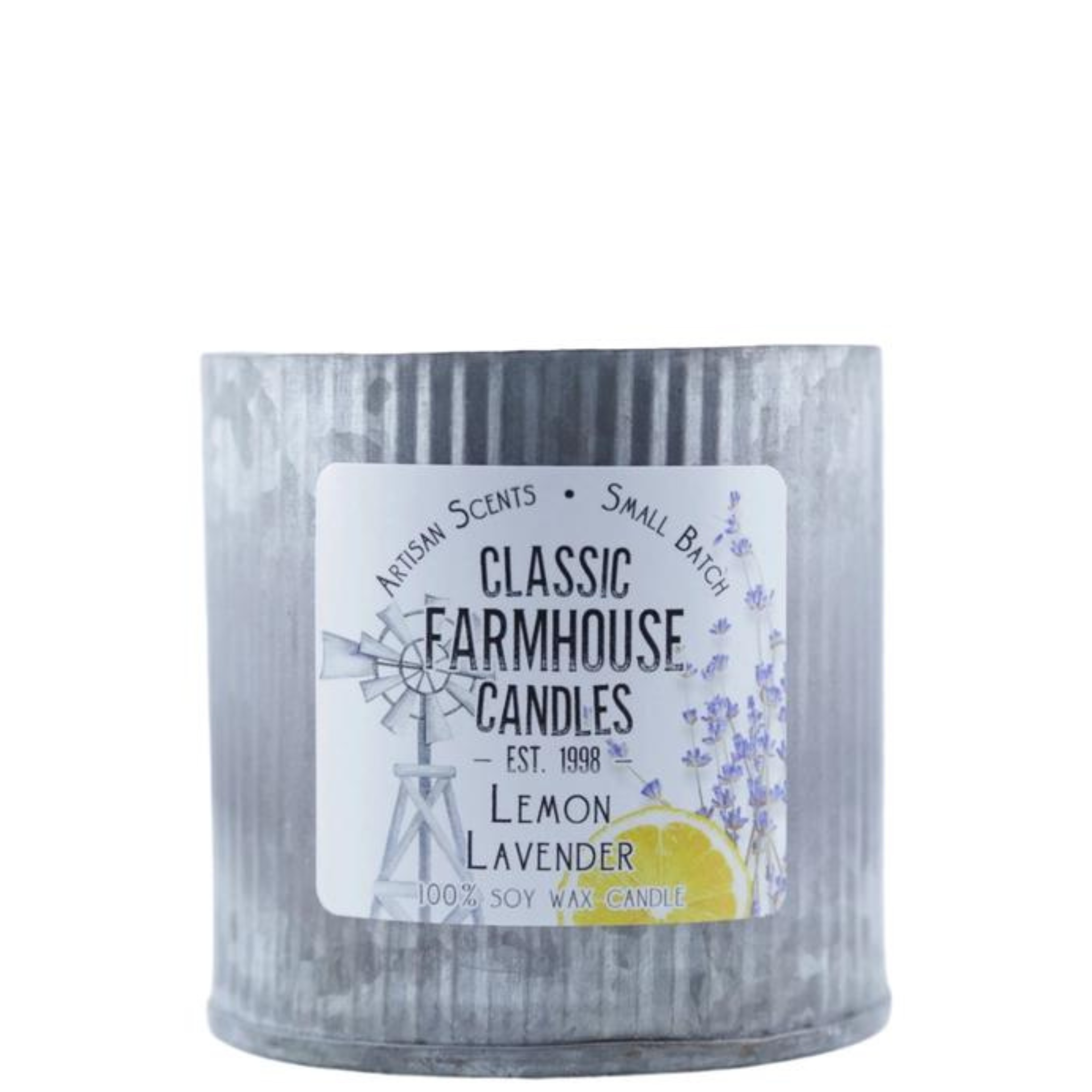 Large Tin Soy Candle - Lemon Lavender