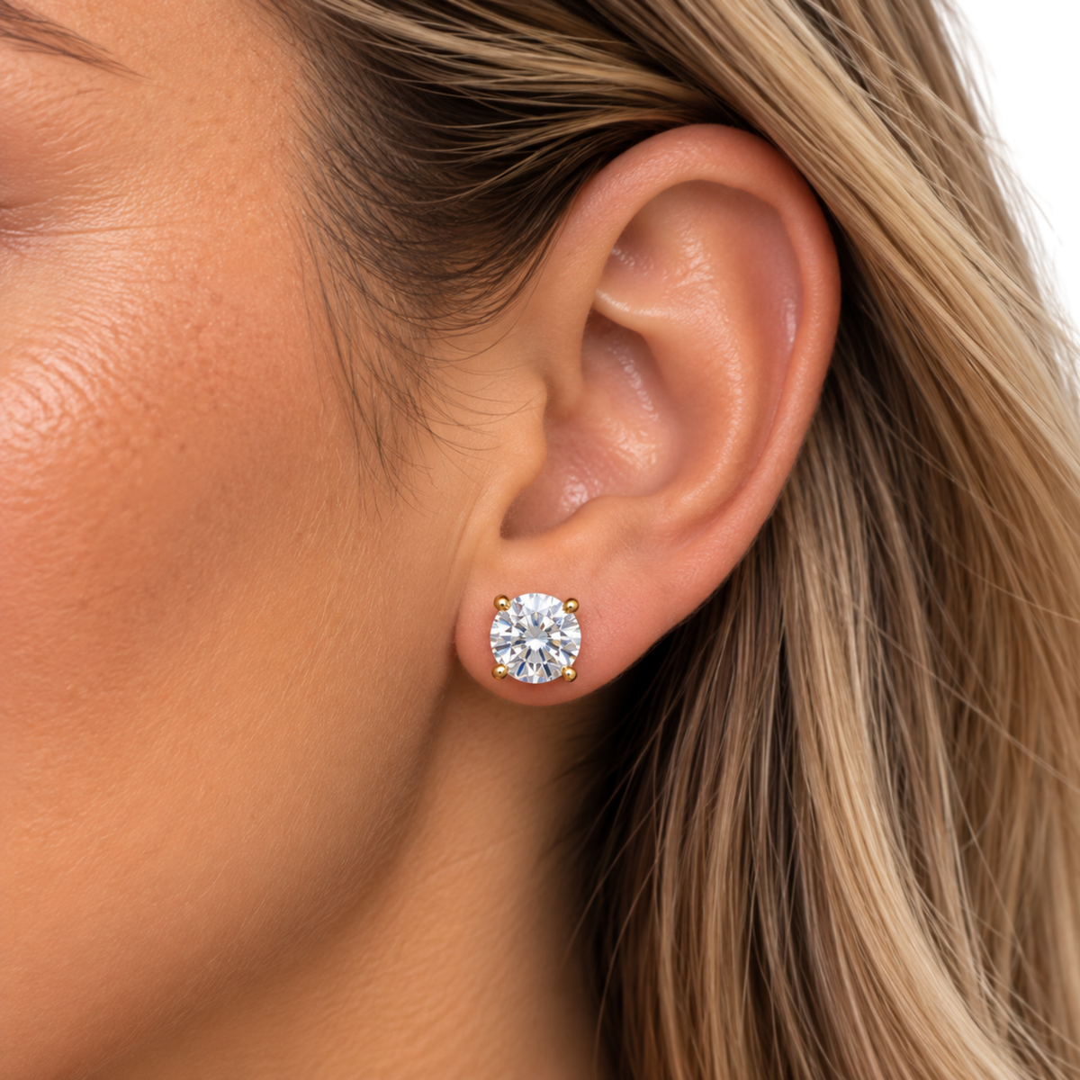 7mm Stone Earrings