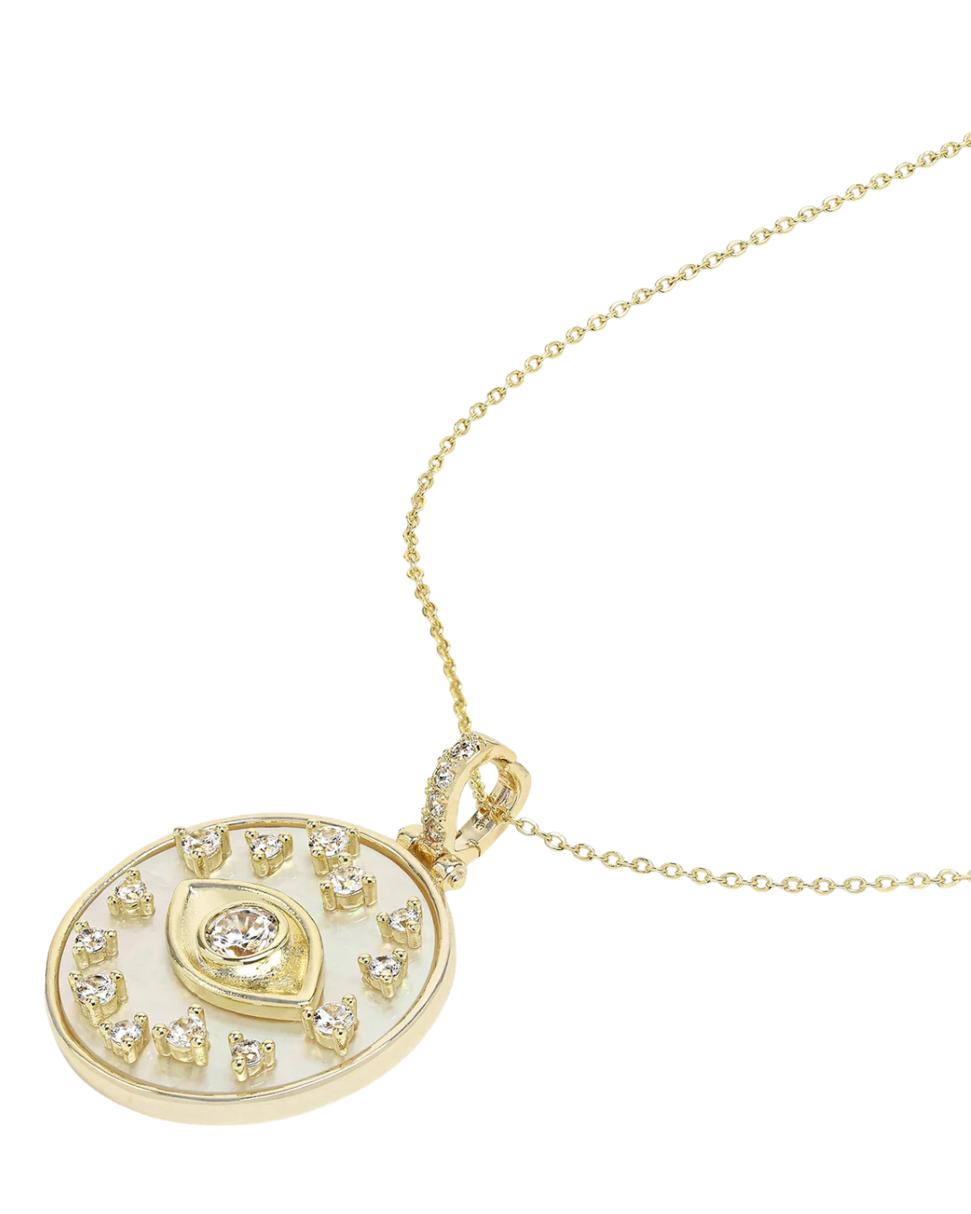 Evil Eye Medallion Necklace