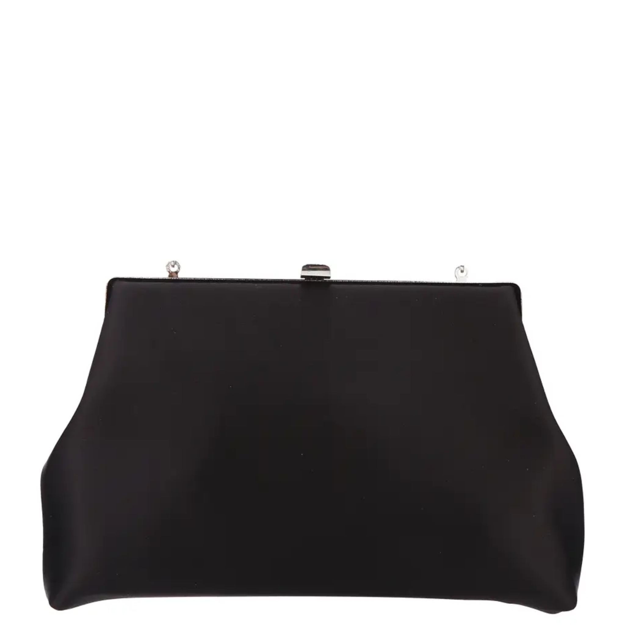 Elegant ladies satin clutch evening handbag with a sleek design, perfect for formal events and evening occasions.