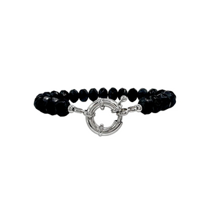 silver/black