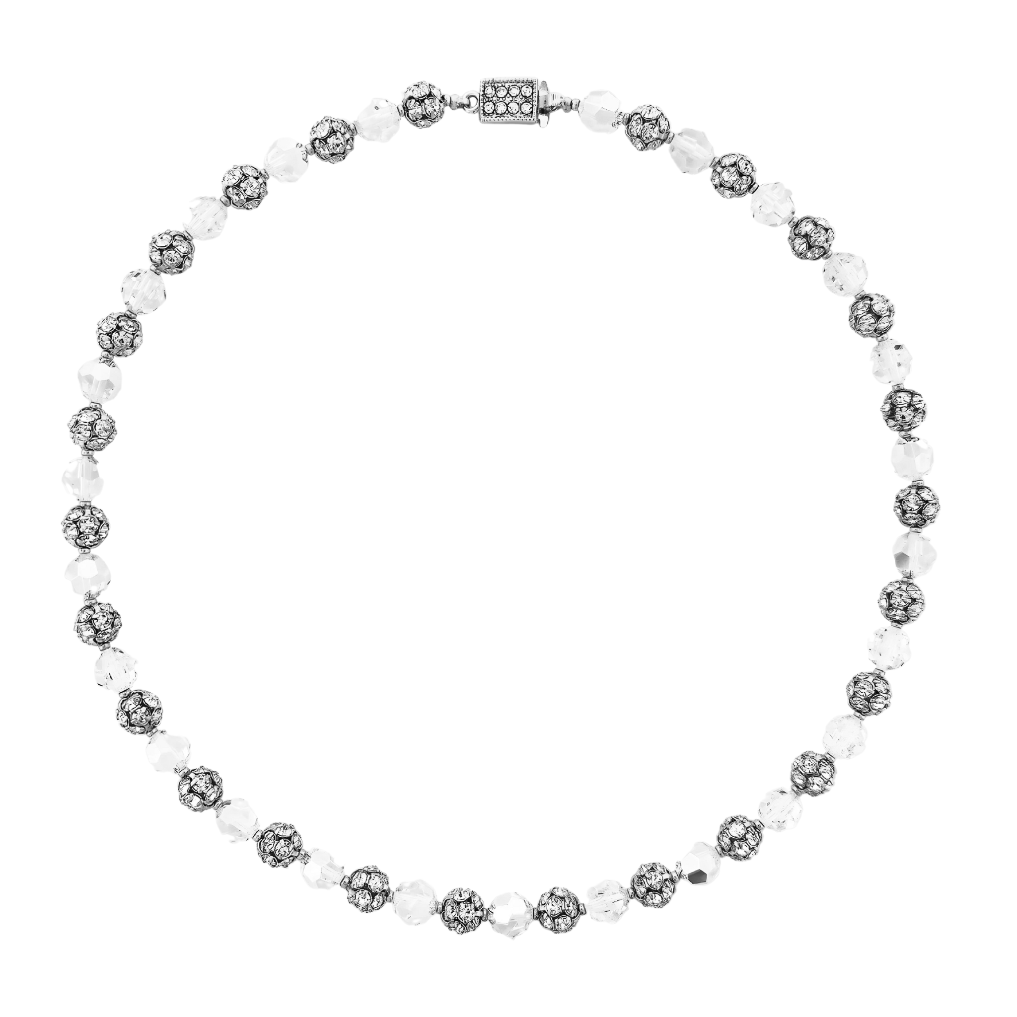 Crystal and CZ necklace