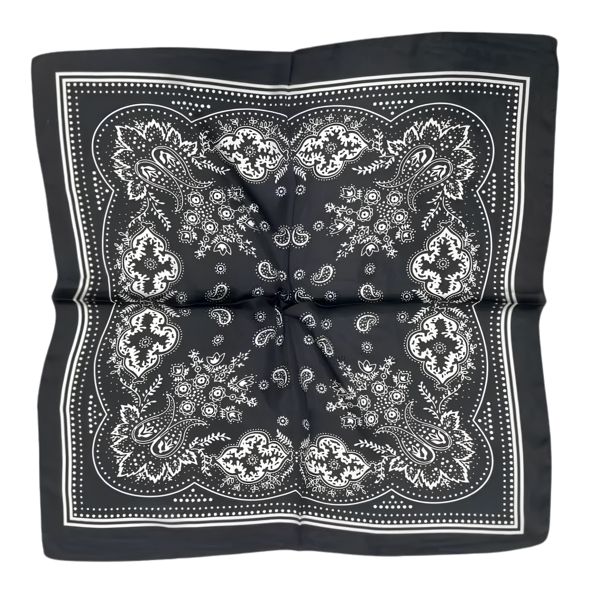 Women’s 27-inch silky satin scarf shawl in a square design, featuring smooth, shiny fabric with elegant draping.