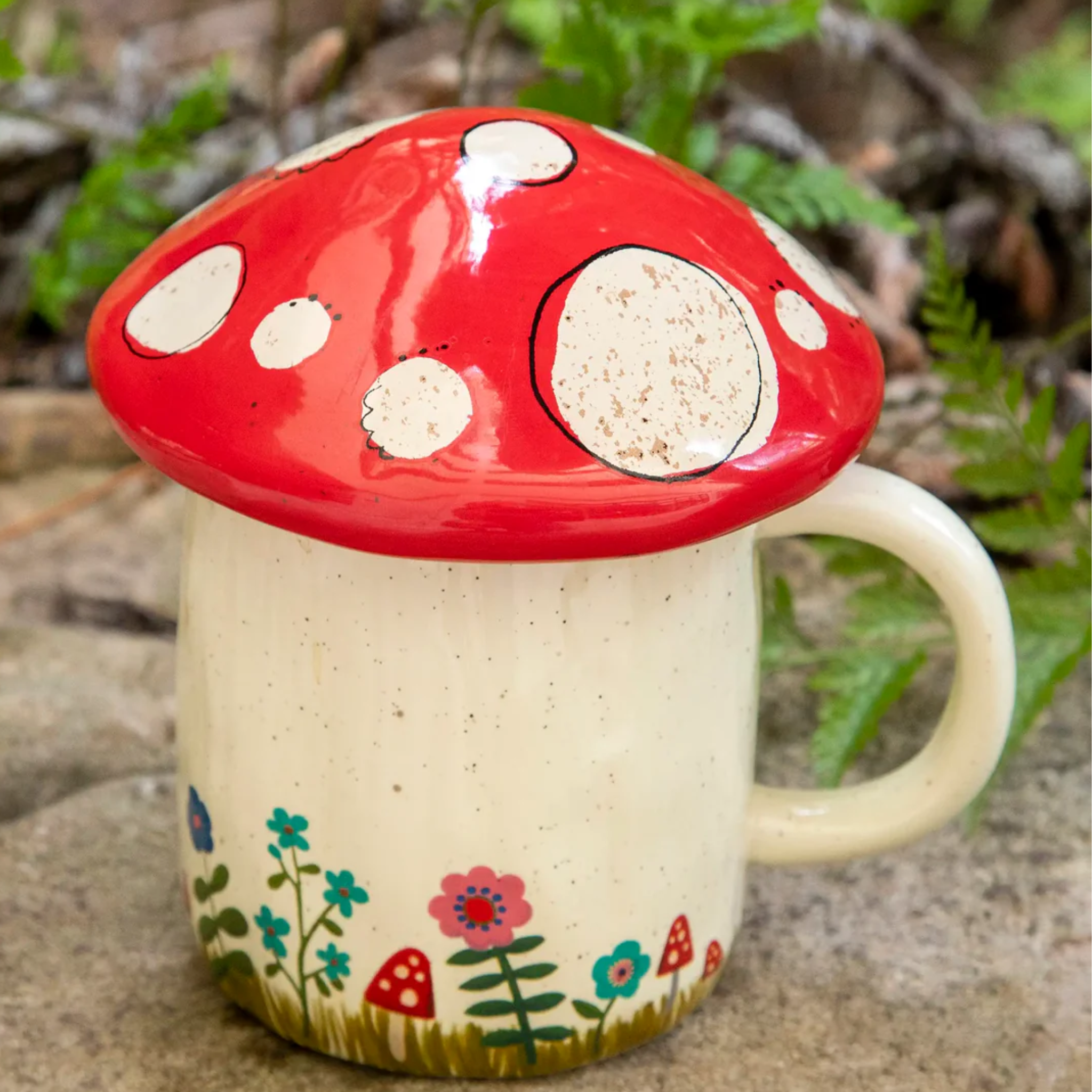 Mushroom Lidded Mug