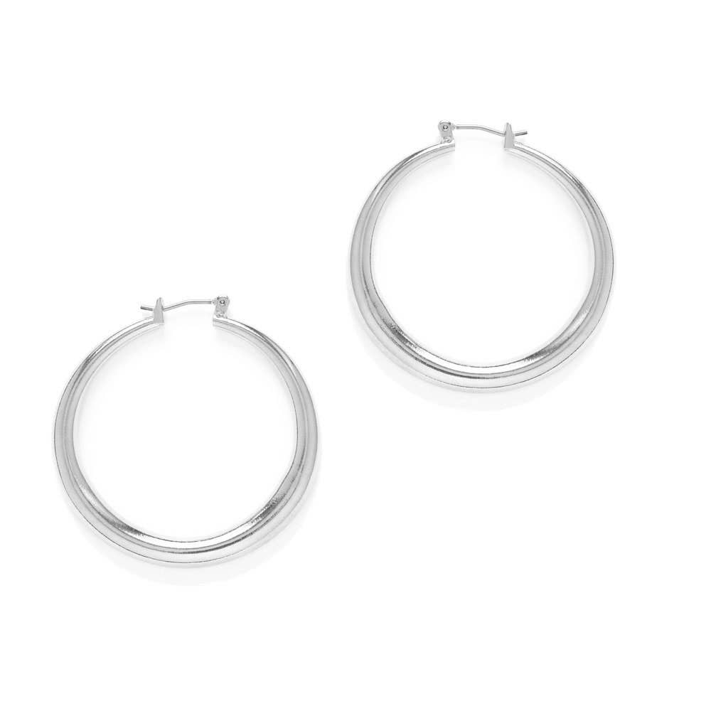 Small Maria hoop earrings by Amano Studio featuring delicate gold hoops with a minimalist design.