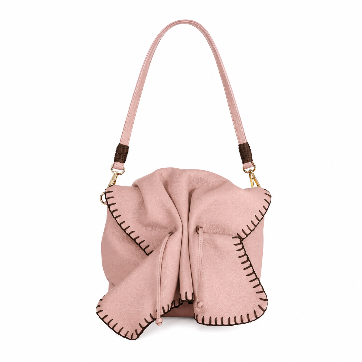 Carlos Falchi Butterfly Bag with textured leather and detailed butterfly design, showcasing its elegant shape and craftsmanship.