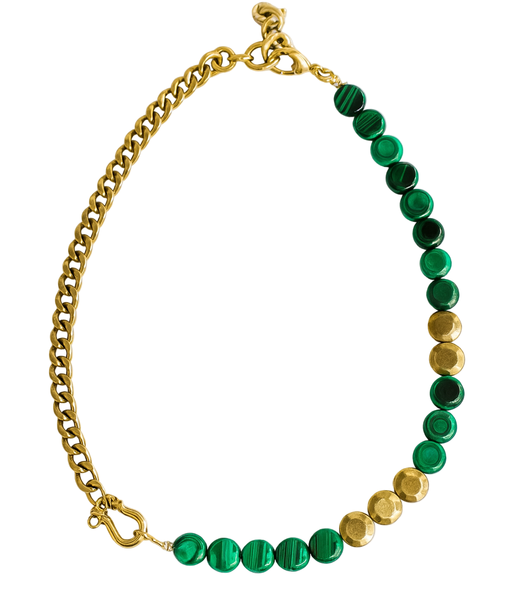 SHACKLE SINGLE: MALACHITE (LIMITED EDITION) - 17" L