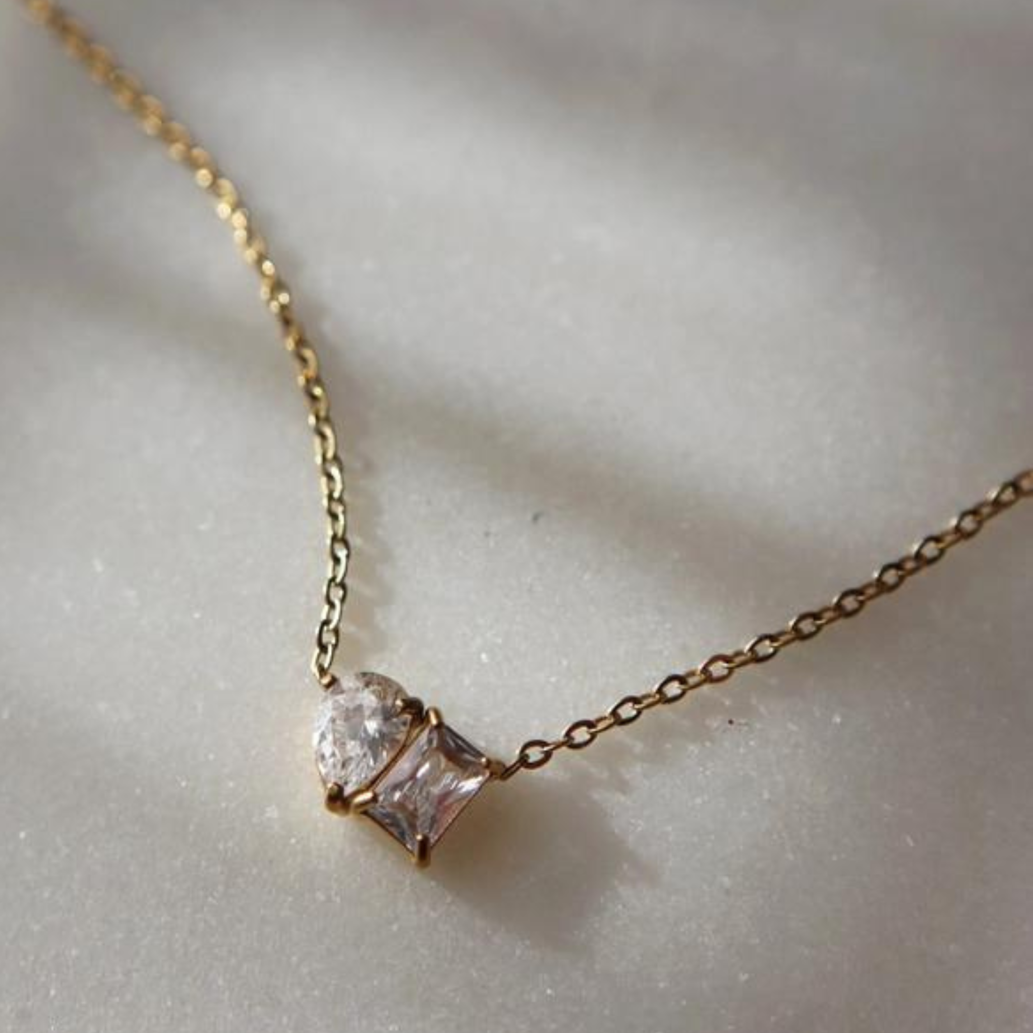 Dainty Toi Et Moi Necklace | Pendant Necklace